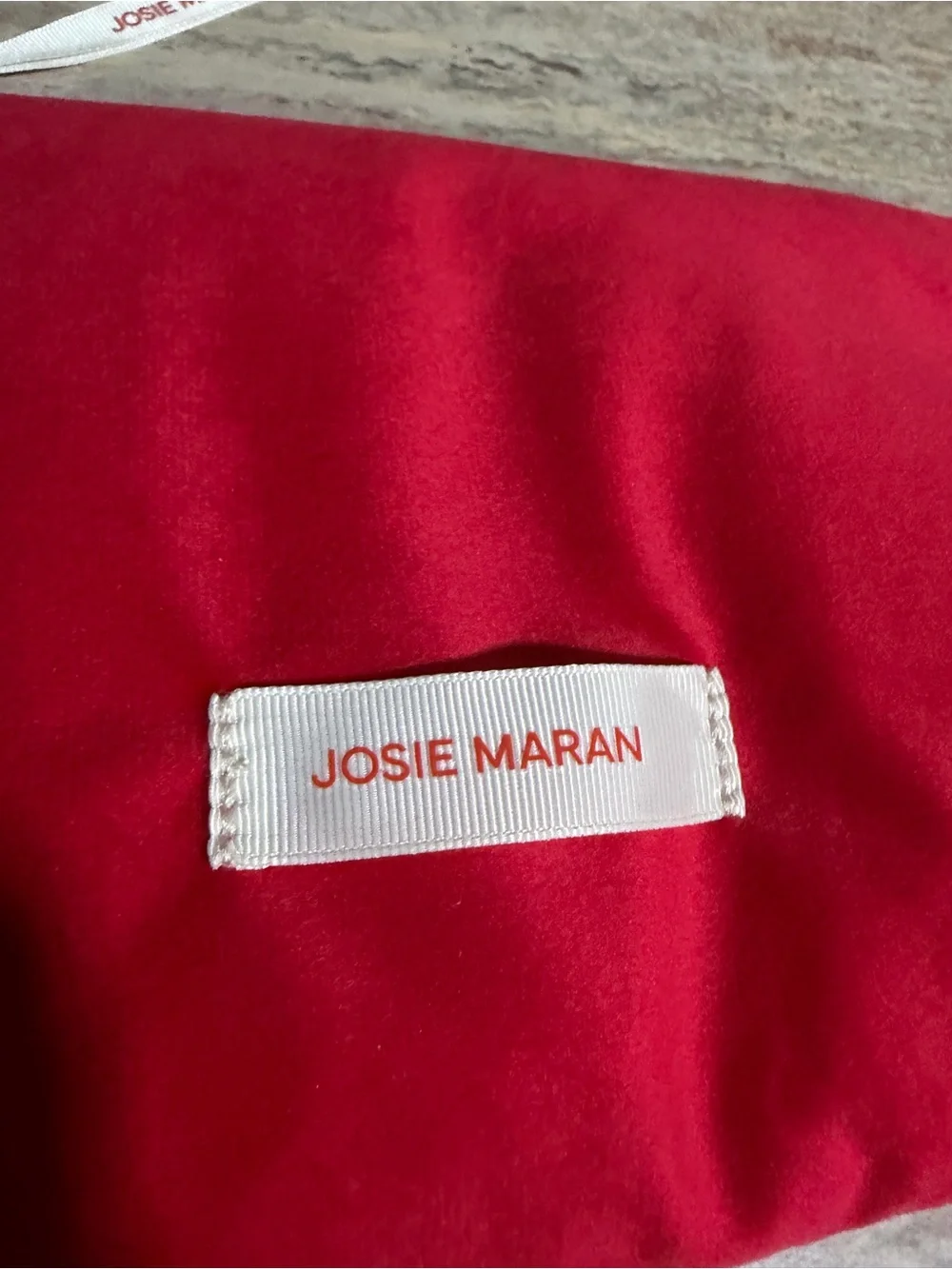 NWT Josie Maran Red Cosmetic Pouch
